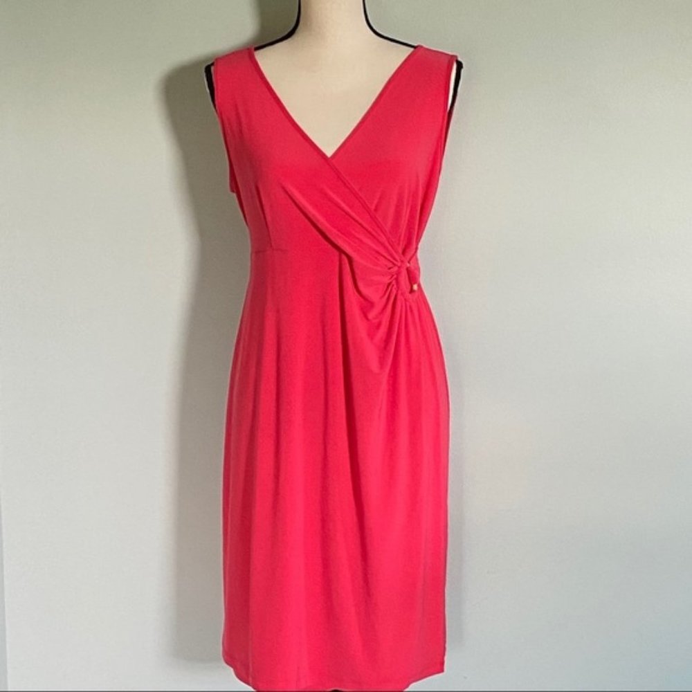 MOTHERHOOD MATERNITY partial wrap sundress.